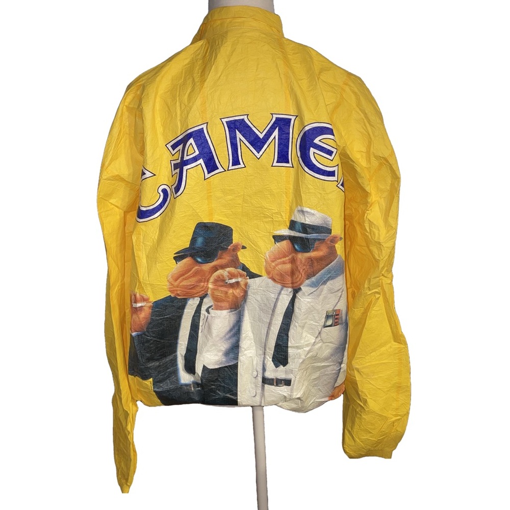 Camel Mens Yellow Full-Zip Windbreaker Collectors Jacket *make offers* - Picture 2 of 10